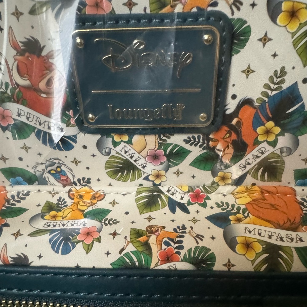 NWT Loungefly Disney Lion King Tattoo Mini Backpack - Picture 9 of 9